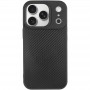 TPU чохол Carbon Protective with Magsafe для Apple iPhone 17 Pro (6.3