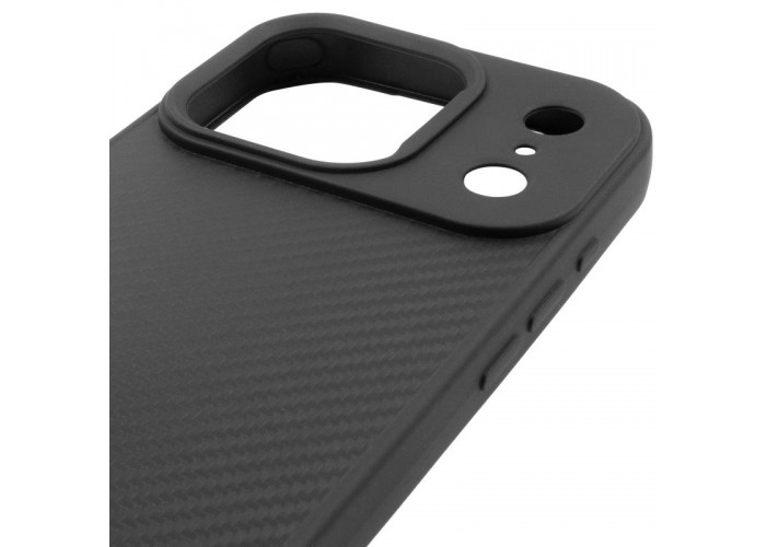 TPU чохол Carbon Protective with Magsafe для Apple iPhone 17 Pro (6.3