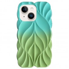 TPU чохол Leaf для Apple iPhone 14 / 13 (6.1")  Marine Green / Mint - 00000077605_3