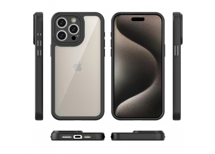 TPU чохол Transparent + Colour 1,5mm для Apple iPhone 12 Pro (6.1