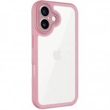TPU чохол Transparent + Colour 1,5mm для Apple iPhone 16 (6.1")  Pink - 00000076749_3