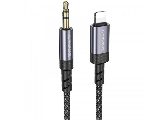 Аудіо кабель Aux Borofone BL24 Graceful (Lightning to AUX 3.5mm) (1m)
