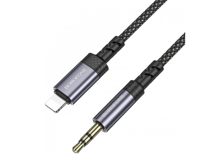 Аудіо кабель Aux Borofone BL24 Graceful (Lightning to AUX 3.5mm) (1m)