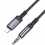 Аудіо кабель Aux Borofone BL24 Graceful (Lightning to AUX 3.5mm) (1m)