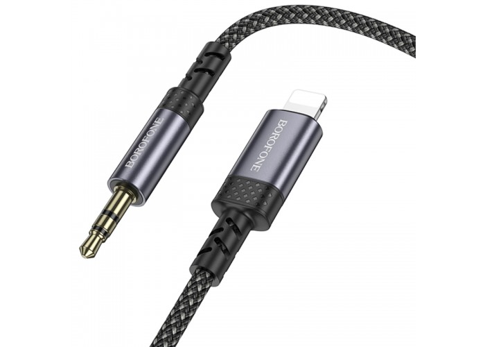 Аудіо кабель Aux Borofone BL24 Graceful (Lightning to AUX 3.5mm) (1m)