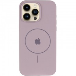 Чохол Silicone Case Full Protective (AA) V2 with MagSafe для Apple iPhone 14 Pro (6.1")  Сірий / Lavender - 00000080657_10