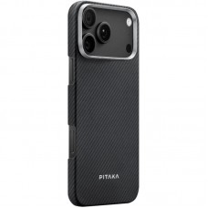 Чохол PC PITAKA with MagSafe для Apple iPhone 17 Pro Max (6.9")  Black / Grey - 00000084964_1