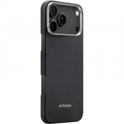 Чохол PC PITAKA with MagSafe для Apple iPhone 17 Pro Max (6.9")  Black / Grey - 00000084964_1