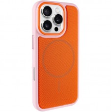 Чохол TPU TechWoven Hybrid with MagSafe для Apple iPhone 16 Pro Max (6.9")  Pink / Orange - 00000084834_6