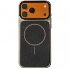 Чохол TPU TechWoven Hybrid with MagSafe для Apple iPhone 17 Pro (6.3")  Grey / Black - 00000084837_4