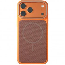 Чохол TPU TechWoven Hybrid with MagSafe для Apple iPhone 17 Pro (6.3")  Orange / Brown - 00000084837_5