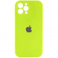 Чохол Silicone Case Full Camera Protective (AA) для Apple iPhone 12 Pro Max (6.7")  Кислотно-зелений / Acid Green - 00000042253_52