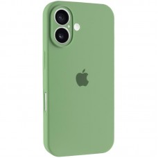 Чохол Silicone Case Full Camera Protective (AA) для Apple iPhone 16 (6.1")  М'ятний / Mint - 00000074280_1