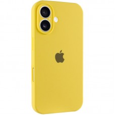 Чохол Silicone Case Full Camera Protective (AA) для Apple iPhone 16 (6.1")  Жовтий / Yellow - 00000074280_2