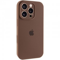 Чохол Silicone Case Full Camera Protective (AA) для Apple iPhone 16 Pro (6.3")  Коричневий / Brown - 00000074282_37