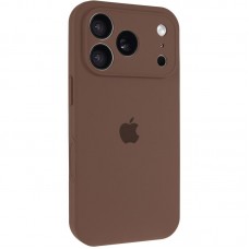 Чохол Silicone Case Full Camera Protective (AA) для Apple iPhone 17 Pro (6.3")  Коричневий / Brown - 00000082643_14