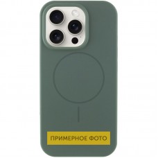 Чохол Silicone Case Full Protective (AA) NO LOGO with MagSafe для Apple iPhone 16 (6.1")  Зелений / Pine green - 00000076457_10
