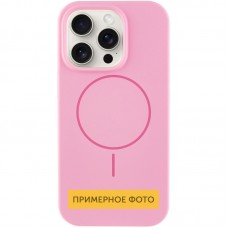 Чохол Silicone Case Full Protective (AA) NO LOGO with MagSafe для Apple iPhone 16 (6.1")  Рожевий / Light pink - 00000076457_18