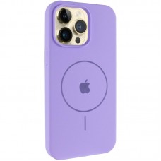 Чохол Silicone Case Full Protective (AA) V2 with MagSafe для Apple iPhone 12 Pro / 12 (6.1")  Бузковий / Dasheen - 00000080651_11