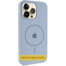 Чохол Silicone Case Full Protective (AA) V2 with MagSafe для Apple iPhone 16 (6.1")  Блакитний / Lilac Blue - 00000080662_4