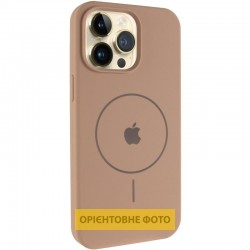 Чохол Silicone Case Full Protective (AA) V2 with MagSafe для Apple iPhone 16 (6.1")  Бежевий / Desert Gold - 00000080662_1
