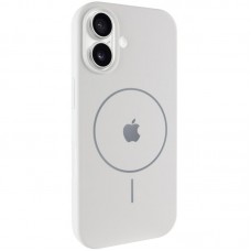 Чохол Silicone Case Full Protective (AA) V2 with MagSafe для Apple iPhone 17 (6.3")  Білий / White - 00000081004_2