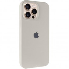 Чохол Silicone Case Full Protective (AA) для Apple iPhone 13 Pro Max (6.7")  Бежевий / Antique White - 00000049840_2