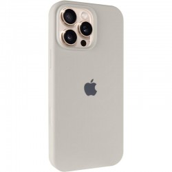 Чохол Silicone Case Full Protective (AA) для Apple iPhone 16 Pro (6.3")  Бежевий / Antique White - 00000072977_2
