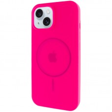 Чохол Silicone Case Full Protective (AA) with MagSafe для Apple iPhone 14 (6.1")  Рожевий / Barbie pink - 00000076463_17
