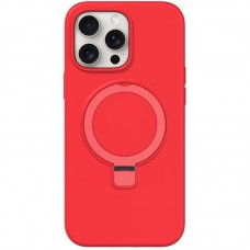 Чохол Silicone Case Full Protective NO LOGO with Ring для Apple iPhone 13 Pro (6.1")  Red - 00000078477_7