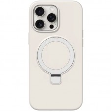 Чохол Silicone Case Full Protective NO LOGO with Ring для Apple iPhone 15 Pro Max (6.7")  White - 00000078485_8