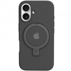 Чохол Silicone Case Full Protective with Ring для Apple iPhone 16 (6.1")  Black - 00000078470_8