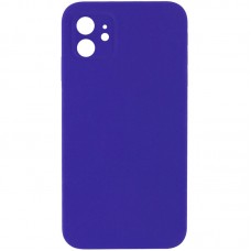 Чохол Silicone Case Square Full Camera Protective (AA) NOLOGO для Apple iPhone 11 (6.1")  Фіолетовий / Ultra Violet - 00000072154_26