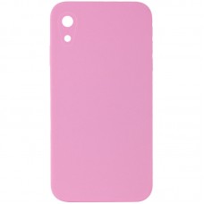 Чохол Silicone Case Square Full Camera Protective (AA) NOLOGO для Apple iPhone XR (6.1")  Рожевий / Light pink - 00000072153_18