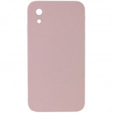 Чохол Silicone Case Square Full Camera Protective (AA) NOLOGO для Apple iPhone XR (6.1")  Рожевий / Pink Sand - 00000072153_19