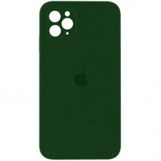 Чохол Silicone Case Square Full Camera Protective (AA) для Apple iPhone 11 Pro (5.8")  Зелений / Army green - 00000040235_8