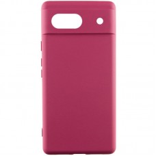 Чохол Silicone Cover Lakshmi Full Camera (AAA) для Google Pixel 7a  Бордовий / Plum - 00000066980_1