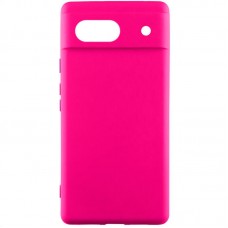 Чохол Silicone Cover Lakshmi Full Camera (AAA) для Google Pixel 7a  Рожевий / Barbie pink - 00000066980_7
