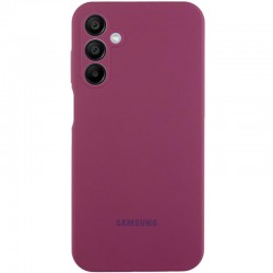 Чохол Silicone Cover Lakshmi Full Camera (AAA) with Logo для Samsung Galaxy A14 4G/5G  Бордовий / Plum - 00000081500_2