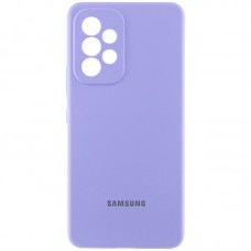 Чохол Silicone Cover Lakshmi Full Camera (AAA) with Logo для Samsung Galaxy A53 5G  Бузковий / Dasheen - 00000076318_5