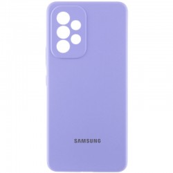 Чохол Silicone Cover Lakshmi Full Camera (AAA) with Logo для Samsung Galaxy A53 5G  Бузковий / Dasheen - 00000076318_5
