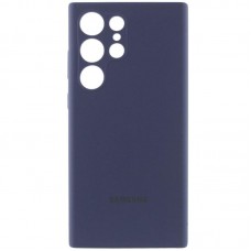 Чохол Silicone Cover Lakshmi Full Camera (AAA) with Logo для Samsung Galaxy S24 Ultra  Темно-синій / Midnight blue - 00000071860_5
