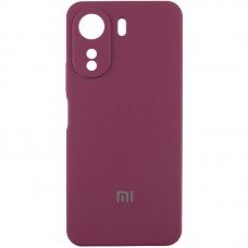 Чохол Silicone Cover Lakshmi Full Camera (AAA) with Logo для Xiaomi Redmi 13C / Poco C65  Бордовий / Plum - 00000071862_1