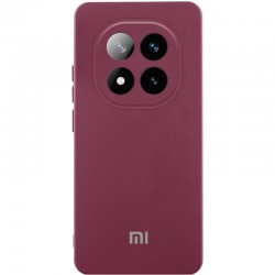 Чохол Silicone Cover Lakshmi Full Camera (AAA) with Logo для Xiaomi Redmi Note 15 Pro 4G  Бордовий / Plum - 00000085714_2