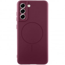 Чохол Silicone Cover Lakshmi Full Camera (AA) with Magnetic Fit для Samsung Galaxy S21 FE  Бордовий / Marsala - 00000078232_10