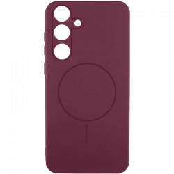 Чохол Silicone Cover Lakshmi Full Camera (AA) with Magnetic Fit для Samsung Galaxy S23 FE  Бордовий / Marsala - 00000078234_10