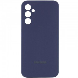 Чохол Silicone Cover Lakshmi Full Camera (AA) with logo для Samsung Galaxy A55  Синій / Midnight Blue - 00000078182_2