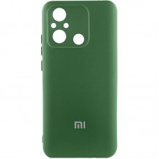 Чохол Silicone Cover Lakshmi Full Camera (AA) with logo для Xiaomi Redmi 12C / Poco C55  Зелений / Dark green - 00000078184_3