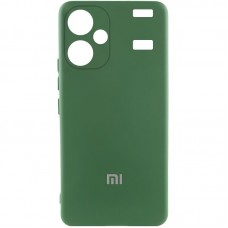 Чохол Silicone Cover Lakshmi Full Camera (AA) with logo для Xiaomi Redmi Note 13 Pro+  Зелений / Dark green - 00000078196_3