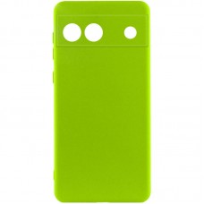 Чохол Silicone Cover Lakshmi Full Camera (A) для Google Pixel 6a  Салатовий / Neon Green - 00000066928_7
